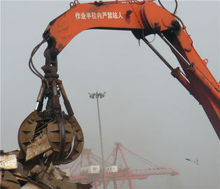 چین Hydraulic or Mechanical Excavator Orange Peel Grab for Handling Scrap Metal , Waste Lump تامین کننده