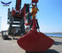 Red Hydraulic Drive Clamshell Grab Bucket for Excavator or Crane Handling Rock and Scrap 1.6m³ تامین کننده