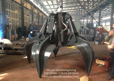 چین Industrial Electric Hydraulic Orange Peel Grab / Excavator Scrap Grab 10 Ton - 50T تامین کننده