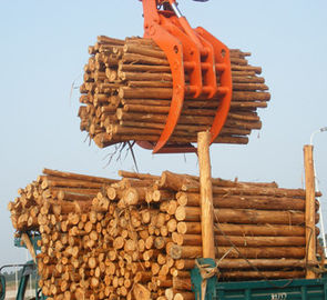 چین Powerful Excavator Grab Attachment Hydraulic Timber Grab / Excavators Wood Grapple تامین کننده