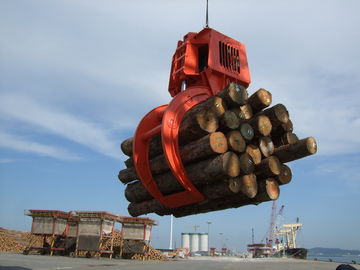 چین Large Capacity Electro Hydraulic Timber Grab / Wood Grabs / Log Grapple High Efficiency تامین کننده