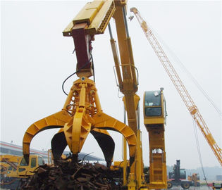 چین 1.25m³  Excavator Grab Attachment Orange Peel Excavator Grab Bucket for Loading Steel Scrap تامین کننده