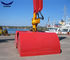 Red Hydraulic Drive Clamshell Grab Bucket for Excavator or Crane Handling Rock and Scrap 1.6m³ تامین کننده