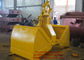 Construction Equipments Excavator Clamshell Hydraulic Grab Bucket Customized Color تامین کننده