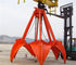 16T Ropes Mechanical Orange Peel Grab 5m³  for Loadiing Sand Stone / Steel Scraps and Ore تامین کننده